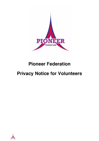 Privacy Notice – Volunteers