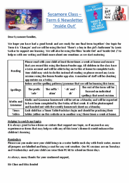 Term 6 2024/25 – Inside Out