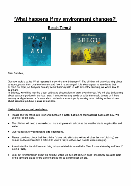 Term 2 2025/26 – What Happens If My Environment Changes?