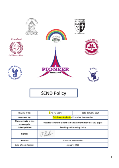 SEND Policy