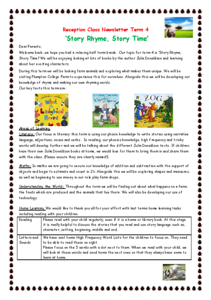 Term 4 2016/17 – Story Rhyme Story Time