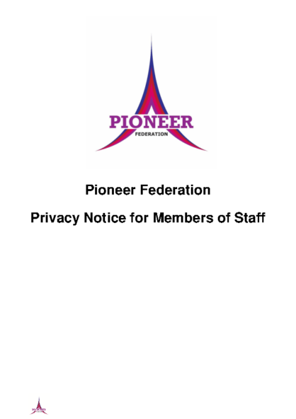 Privacy Notice – Staff