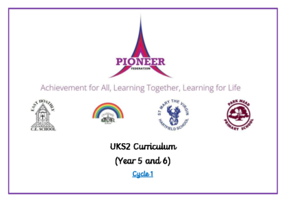 UKS2 Curriculum Map Cycle 1