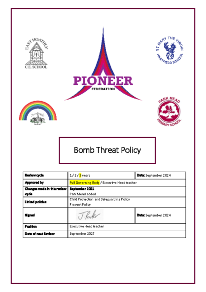 Bomb Threat Policy