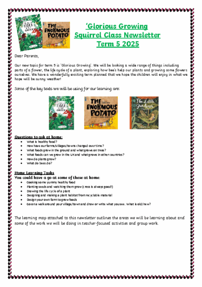 Term 6 2024/25 – Glorious Growing