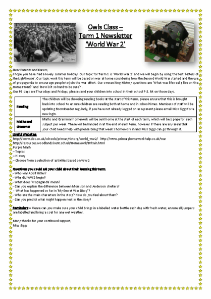 Term 1 2025/26 – World War 2