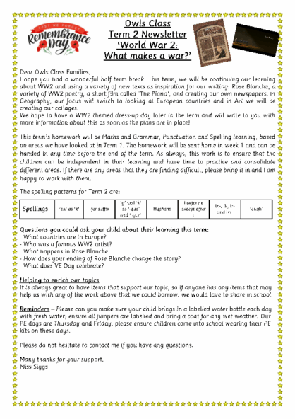Term 2 2025/26 –  World War 2: What Makes a War?