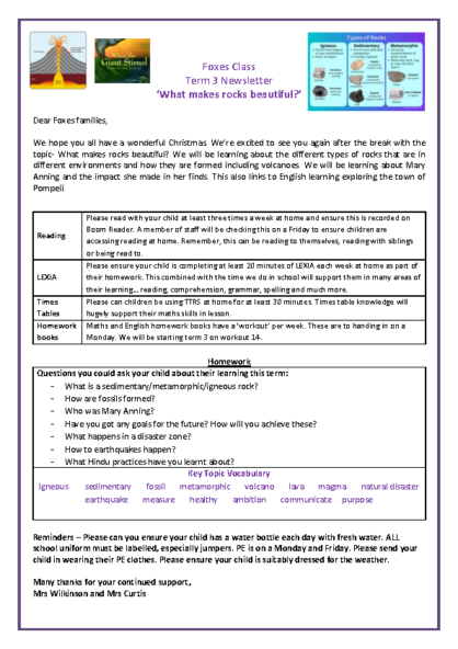 Term 3 2025/26 – What Makes Rocks Beautiful?