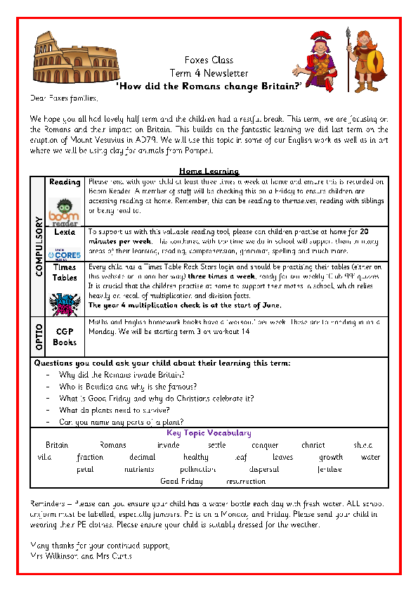 Term 4 2025/26 – How Did the Romans Change Britain?