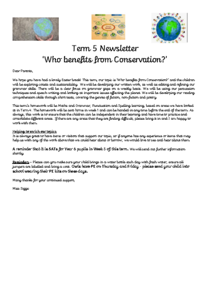 Term 5 2025/26 – Who Benefits From Conservation?