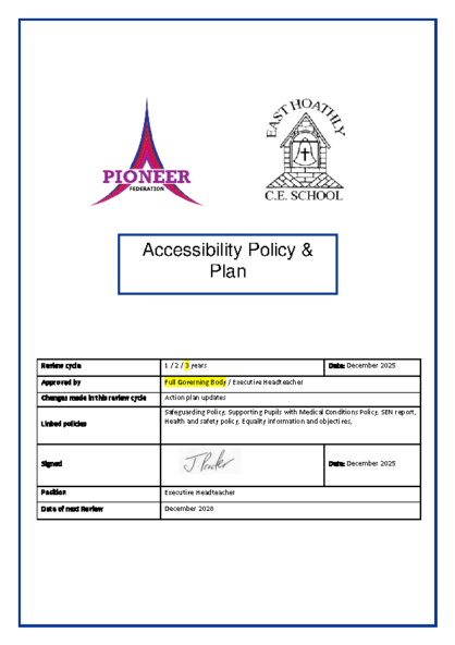 Accessibility Policy & Plan