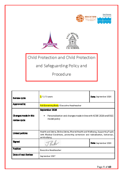 Child Protection & Safeguarding Policy & Procedure