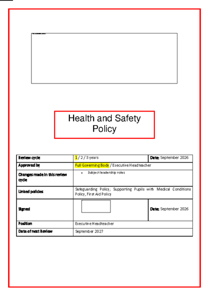 Health & Safety Policy