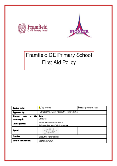 First Aid Policy