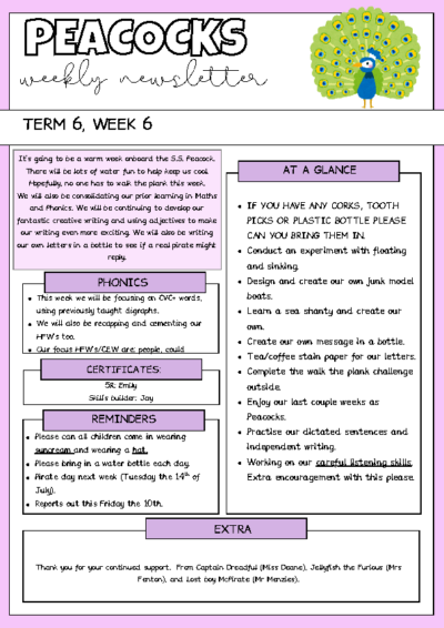 Term 6 Week 6