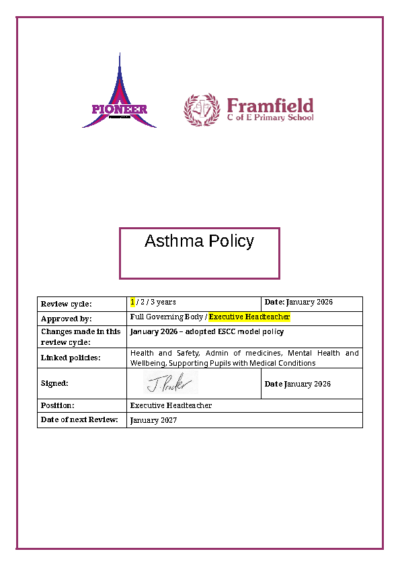 Asthma Policy