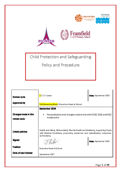 Child Protection & Safeguarding Policy