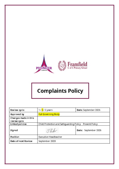 Complaints Policy