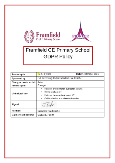 GDPR Policy