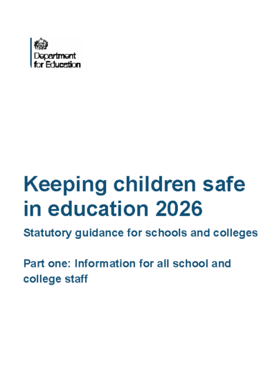 Keeping Children Safe in Education 2026 (Part one)