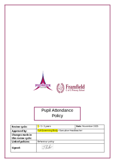 Attendance Policy