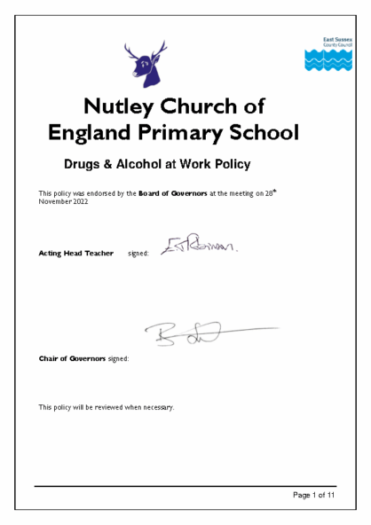 Drugs & Alcohol Policy