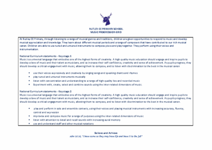 Music Progression Grid