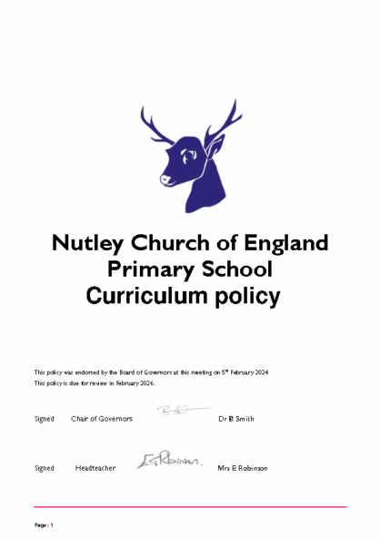 Curriculum Policy