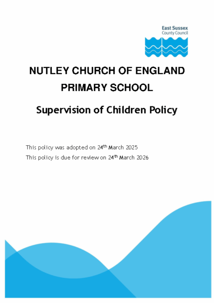 Supervision of Children Policy