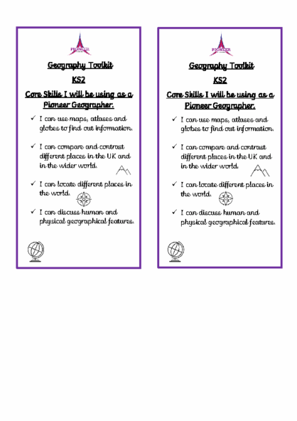 Geography Toolkit – KS2