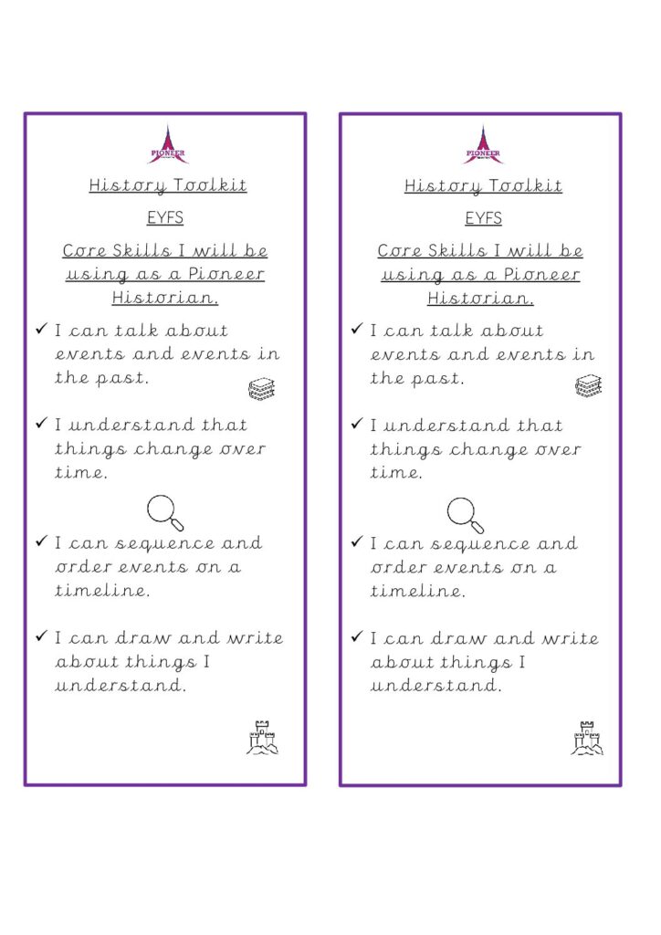 History Toolkit – EYFS
