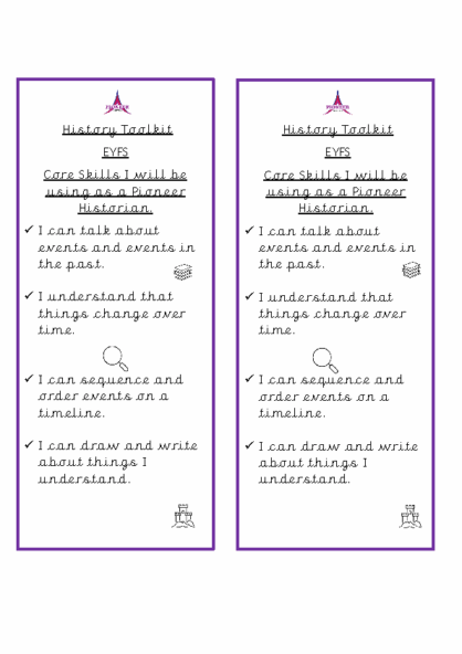 History Toolkit – EYFS