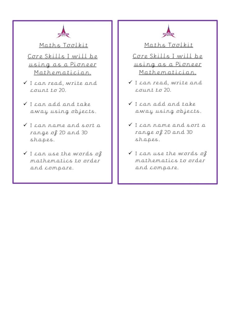 Maths Toolkit – EYFS