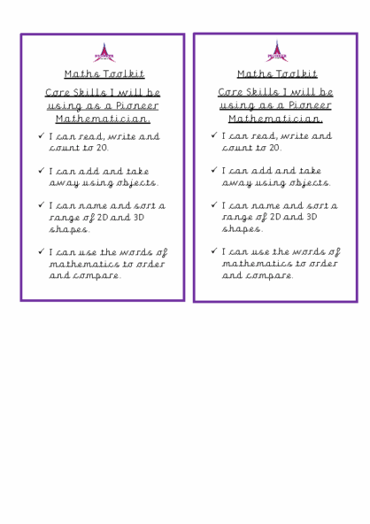 Maths Toolkit – EYFS