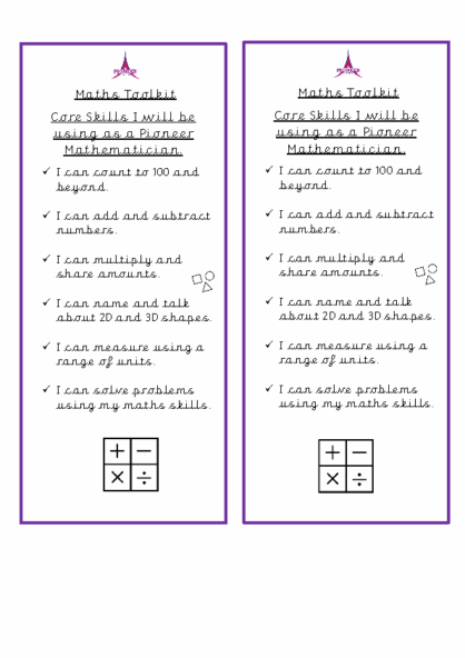 Maths Toolkit – KS1