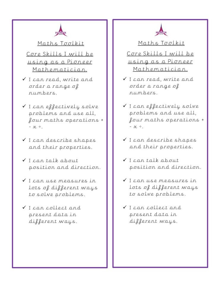 Maths Toolkit – KS2