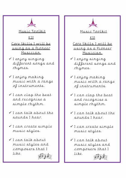 Music Toolkit – KS1