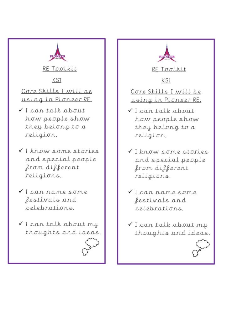 RE Toolkit – KS1