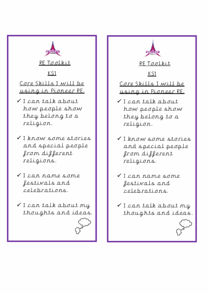 RE Toolkit – KS1