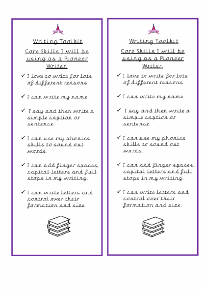 Writing Toolkit – EYFS