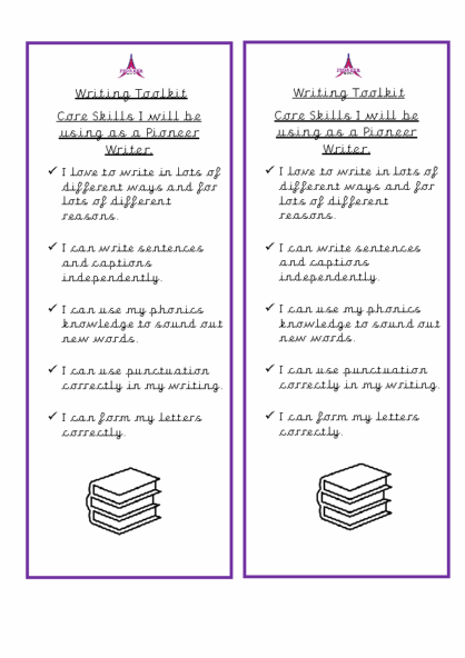 Writing Toolkit – KS1