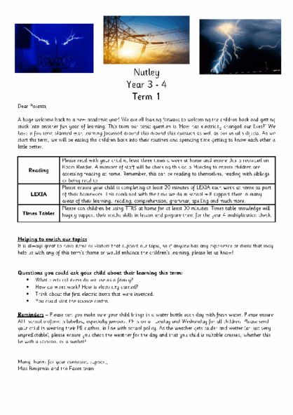 Term 1 2025/26 – How Has Electricity Changed Our Lives?