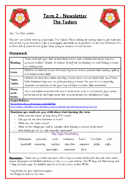 Term 2 2025/26 – The Tudors