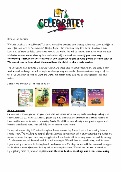 Term 2 2025/26 – Let’s Celebrate