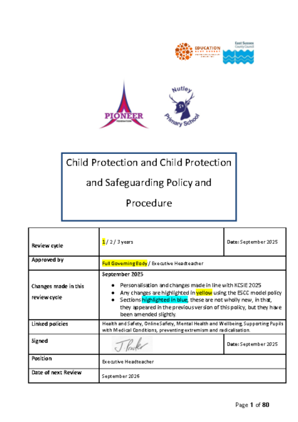 Child Protection & Safeguarding Policy & Procedure