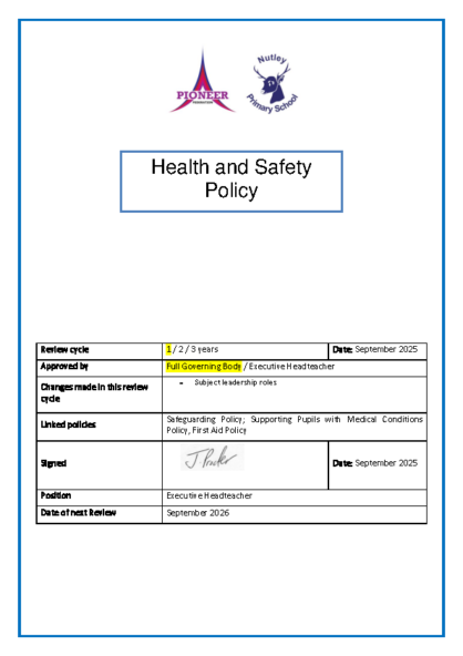 Health & Safety Policy