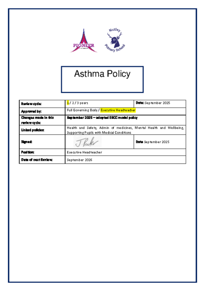 Asthma Policy