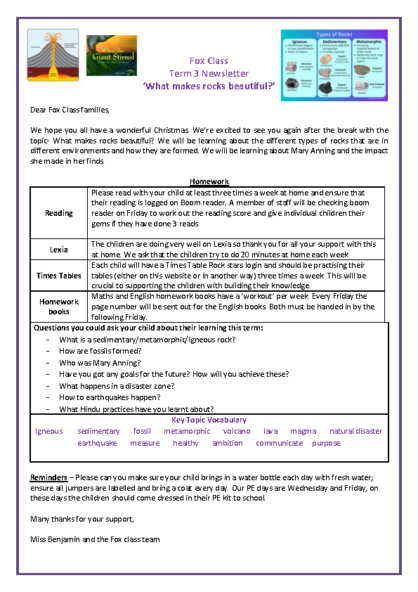 Term 3 2025/26 – What Makes Rocks Beautiful?