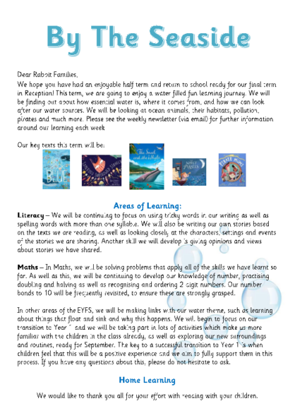 Term 6 2025/26 – By the Seaside