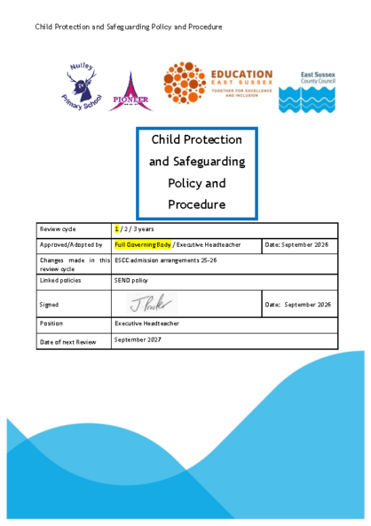 Child Protection & Safeguarding Policy & Procedure